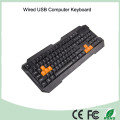 Materiais de ABS Impressão a laser Teclado de teclado de escritório ultra silencioso (KB-1688-O)